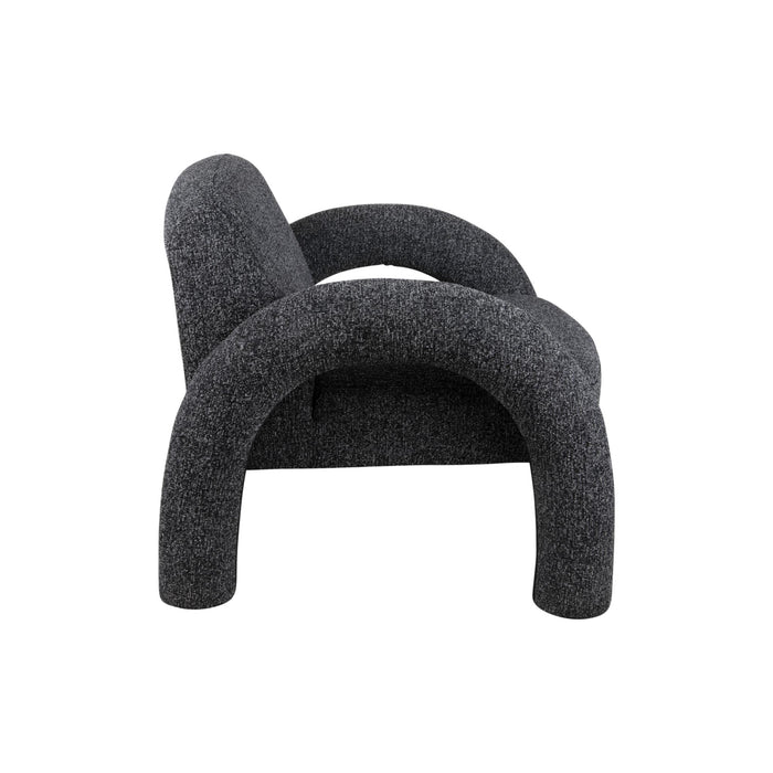 Leitmotiv Stoel Brazo Melange - Zwart - 88x74x74cm