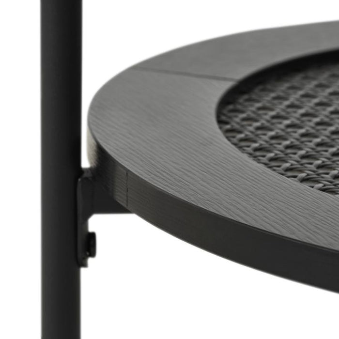 Giga Living - Nachtkastje Zwart Rond - Ø50x50cm - Pensacola