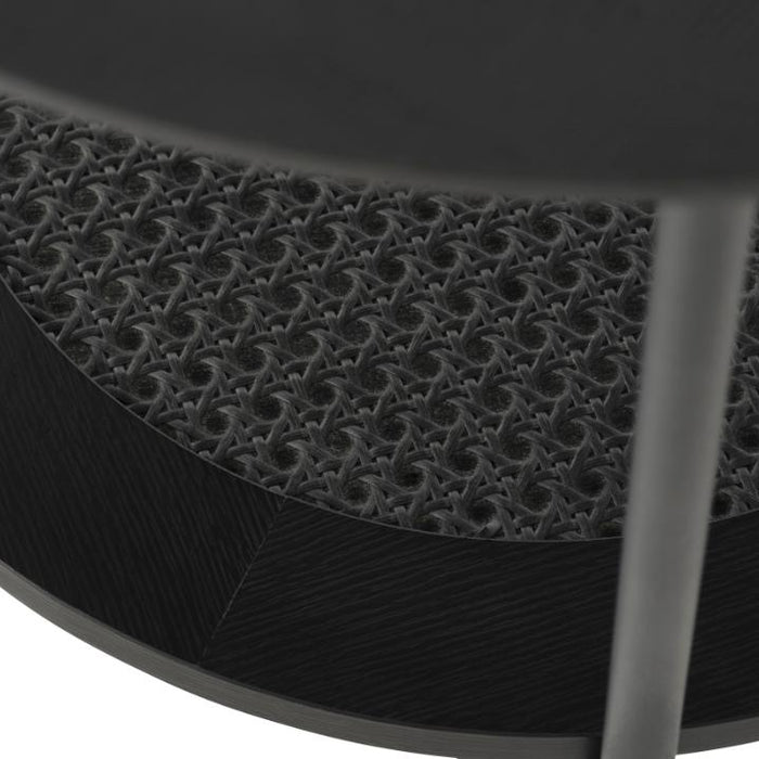 Giga Living - Nachtkastje Zwart Rond - Ø50x50cm - Pensacola