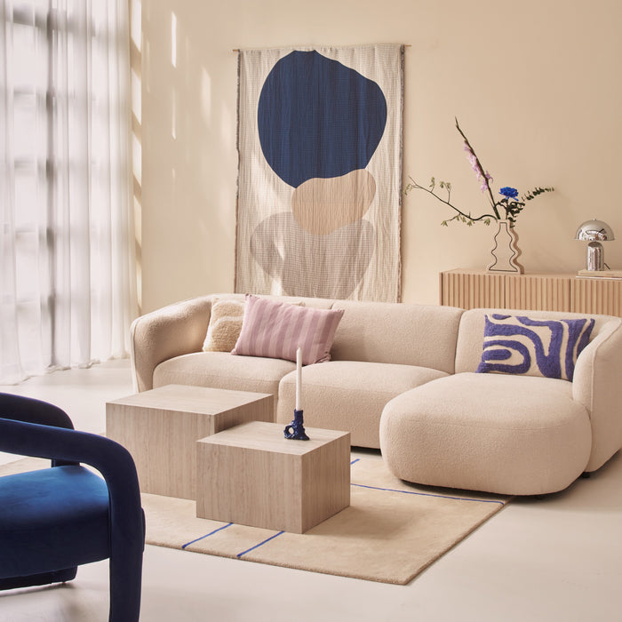 by fonQ Line Vloerkleed 170 x 240 cm - Blauw