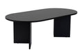 Calicosy - Ovale salontafel B119 cm - IRIS - Zwart Eikenlook