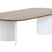 Calicosy - Ovale salontafel B119 cm - IRIS - Walnootlook & Wit