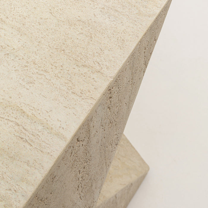 Kare Design Luxury Triangle Bijzettafel - marmer