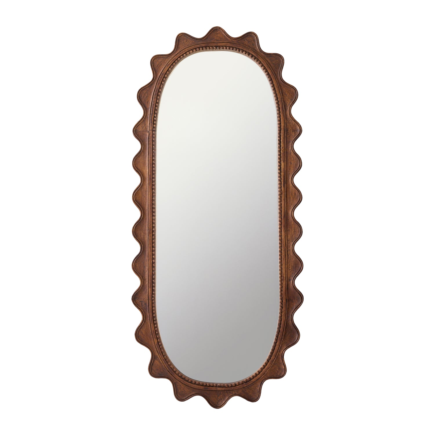 HKliving Ripple Spiegel - Hout