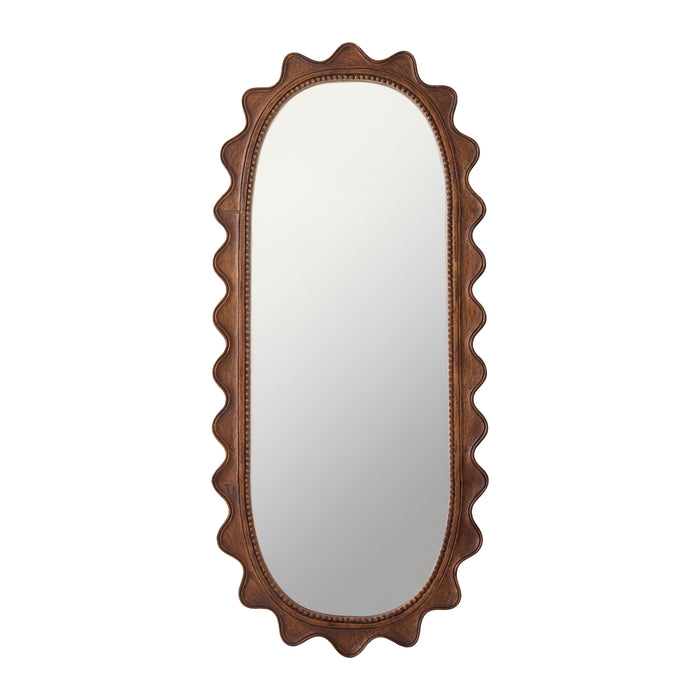 HKliving Ripple Spiegel - Hout