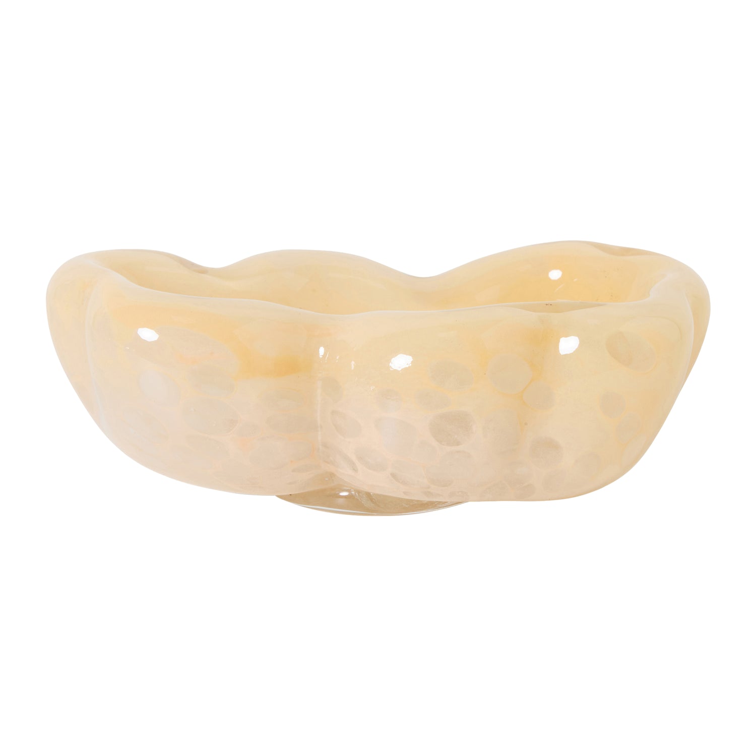 HKliving Glazen Schaal - Oyster