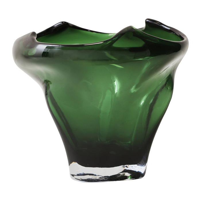 HKliving Folded Vaas - Emerald