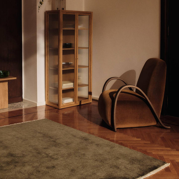 Ferm Living Firth Jute Vloerkleed 140 x 200 cm - Dark Olive