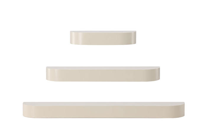 Rebellenclub Nerano Wandplanken - set van 3 - Beige