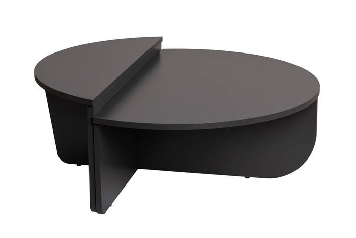 Giga Meubel - Salontafel Rond Antraciet - 90x90x35cm - Orion