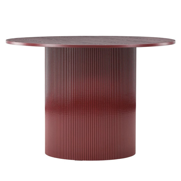 Rebellenclub Graus Eetkamertafel - ¿110 cm - Bordeauxrood