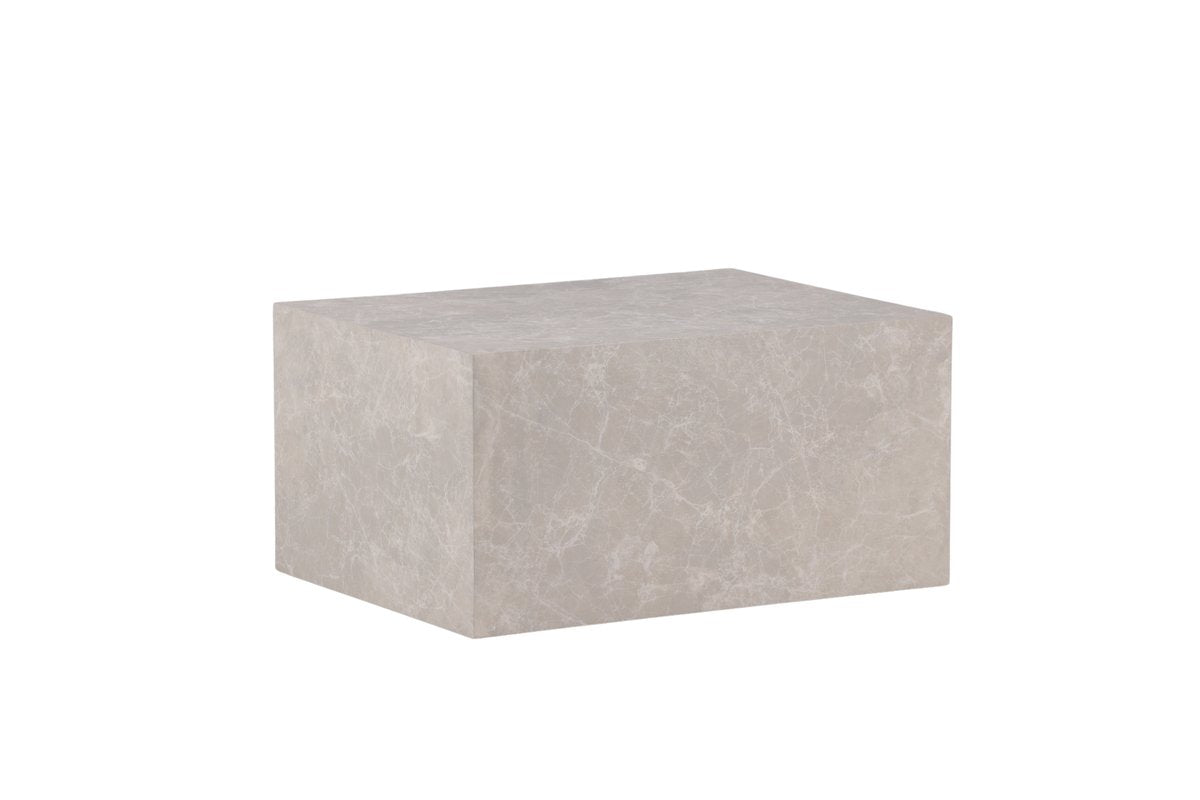Rebellenclub Tusani Salontafel - 80 x 60 cm - Beige Marmerlook