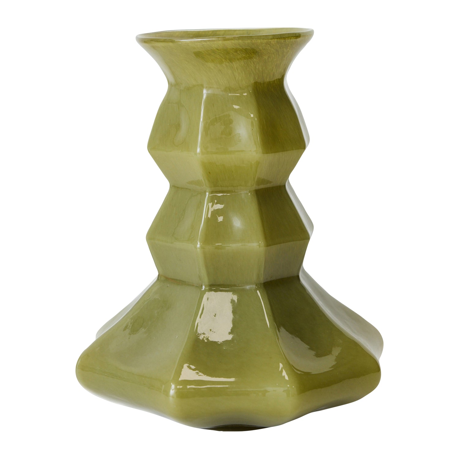 HKliving Silhouette Vaas - Green