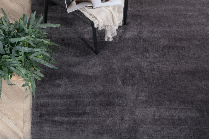 Rebellenclub Bramming Vloerkleed 240x170 - Donker grijs