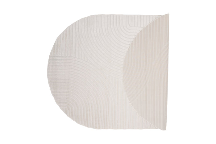 Rebellenclub Skade Vloerkleed Ovaal 340x240 - Beige