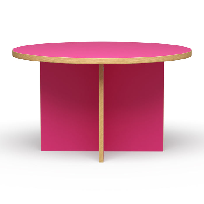 HKliving Dining Table Eettafel - Ø 130 cm - Raspberry