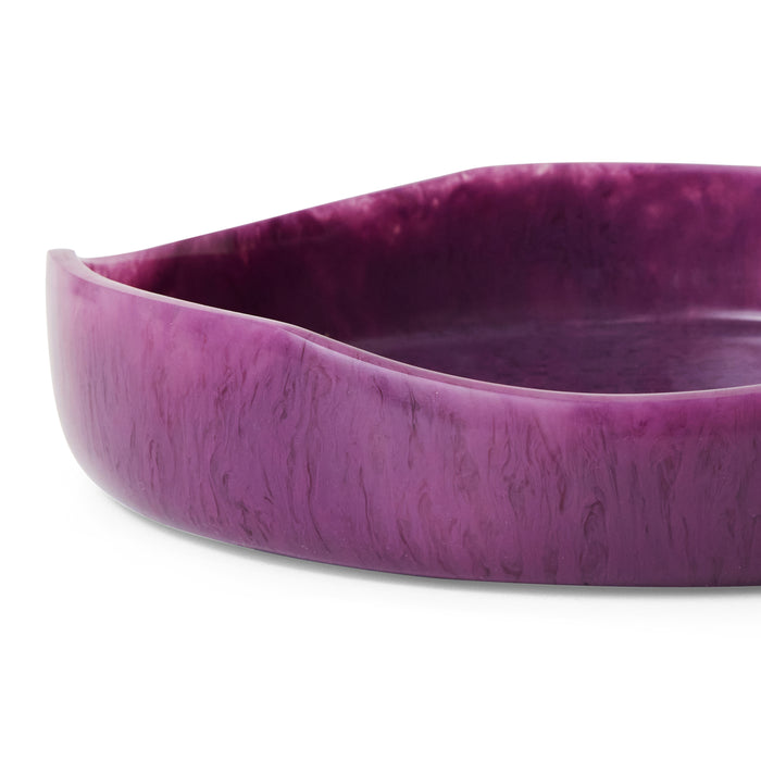 HKliving Resin Salade Schaal Ø 26,5 - Plum