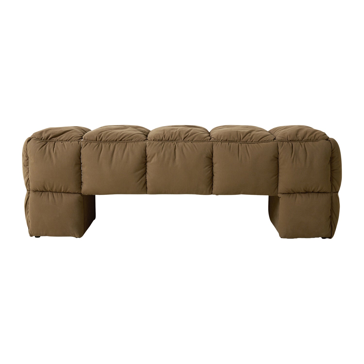 HKliving Puffy Lobby Bankje - Olive