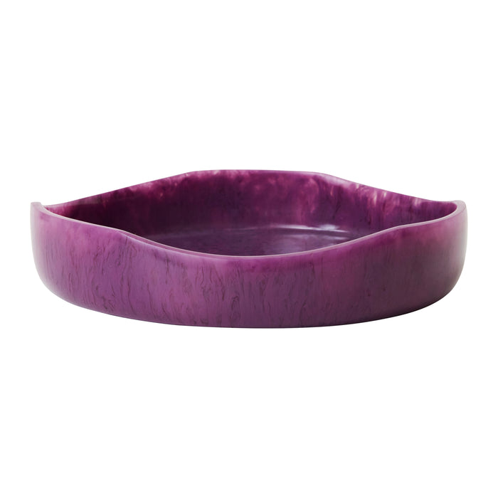 HKliving Resin Salade Schaal Ø 26,5 - Plum