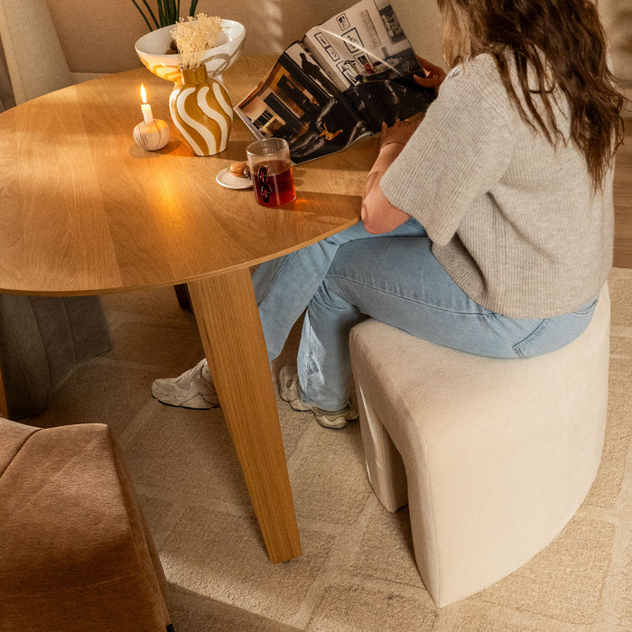 Bronx71 Modulaire hoekhocker Seth chenille off white