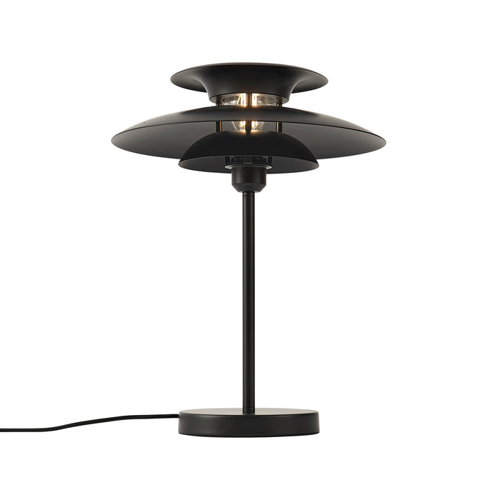 QAZQA Retro tafellamp zwart staal 45cm - Pauly