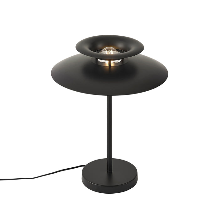 QAZQA Retro tafellamp zwart staal 45cm - Pauly