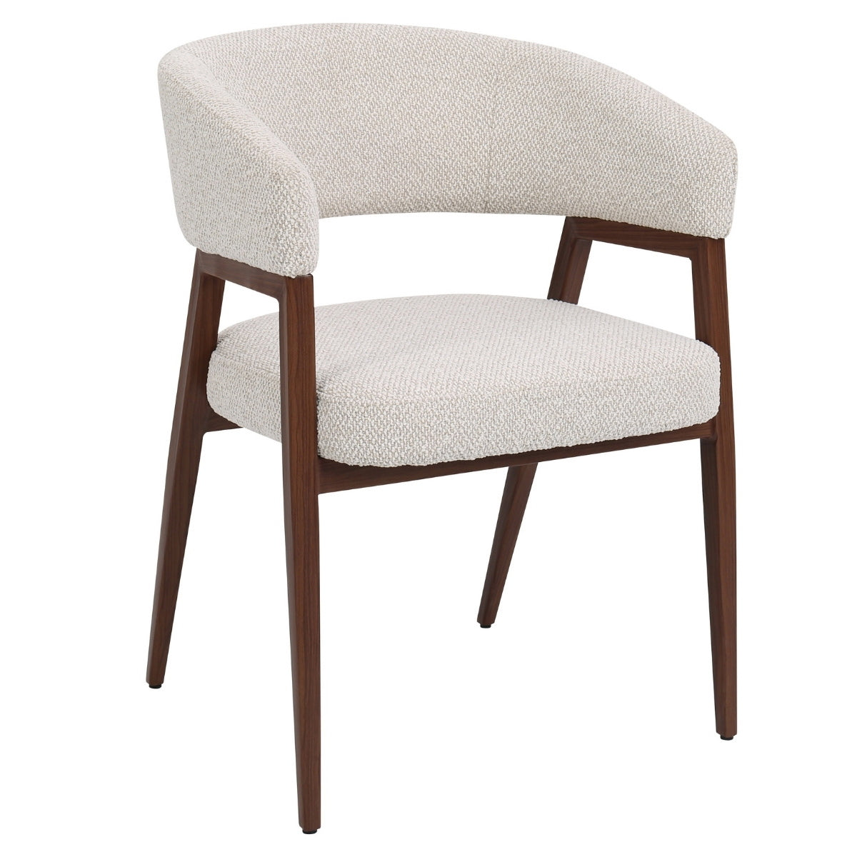 DÉJA Living - Eetkamerstoel Beige|Walnoot - Fureso - Set van 2