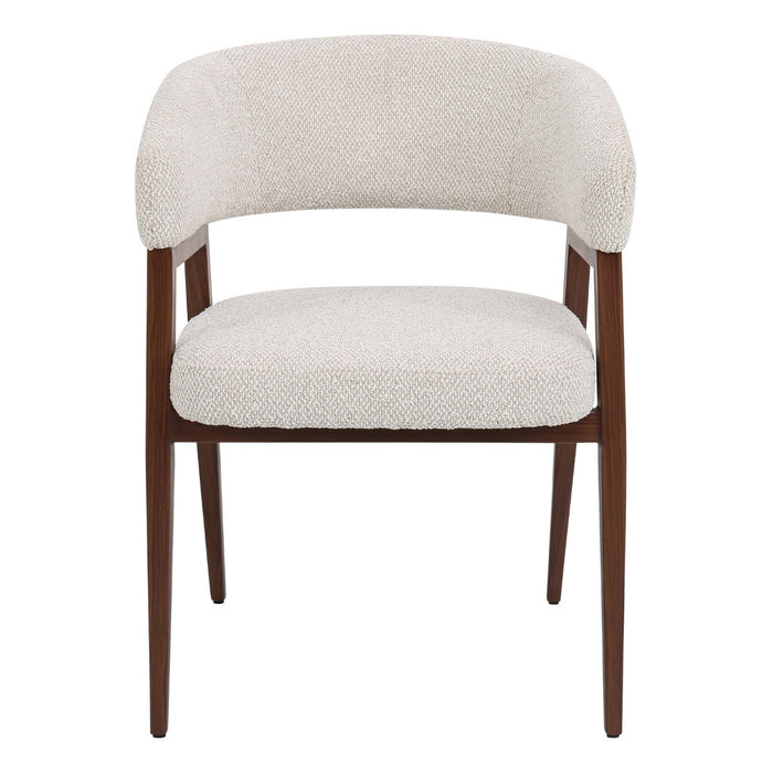 DÉJA Living - Eetkamerstoel Beige|Walnoot - Fureso - Set van 2