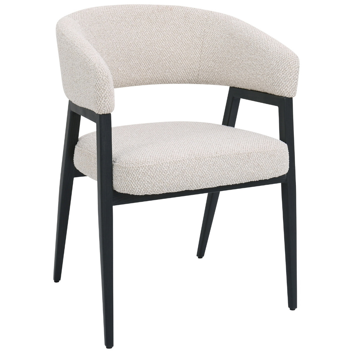 DÉJA Living - Eetkamerstoel Beige|Zwart - Fureso - Set van 2