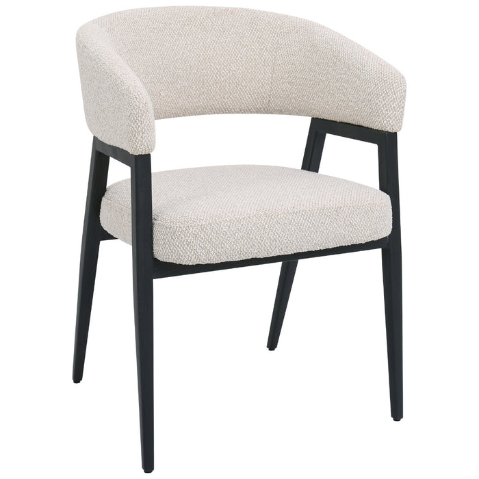 DÉJA Living - Eetkamerstoel Beige|Zwart - Fureso - Set van 2