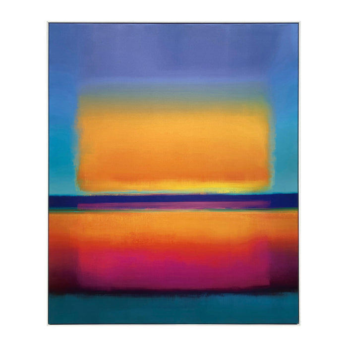 by fonQ Neon Blaze Schilderij 100 x 120 cm - Wit