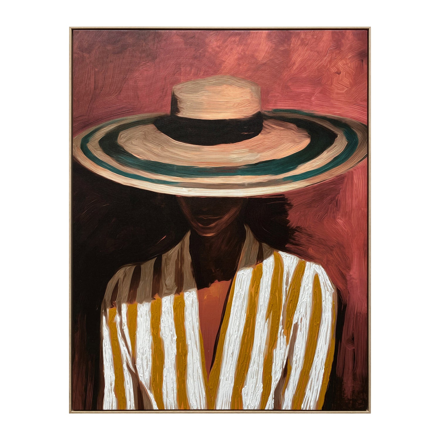 by fonQ Silent Muse Schilderij 78 x 100 cm - Eiken