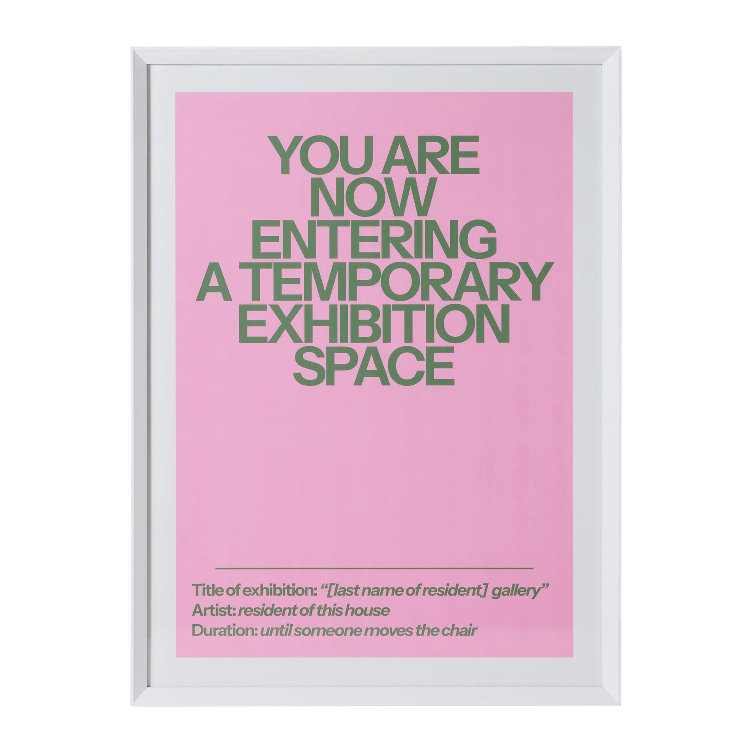 HKliving Framed Poster - Home Gallery