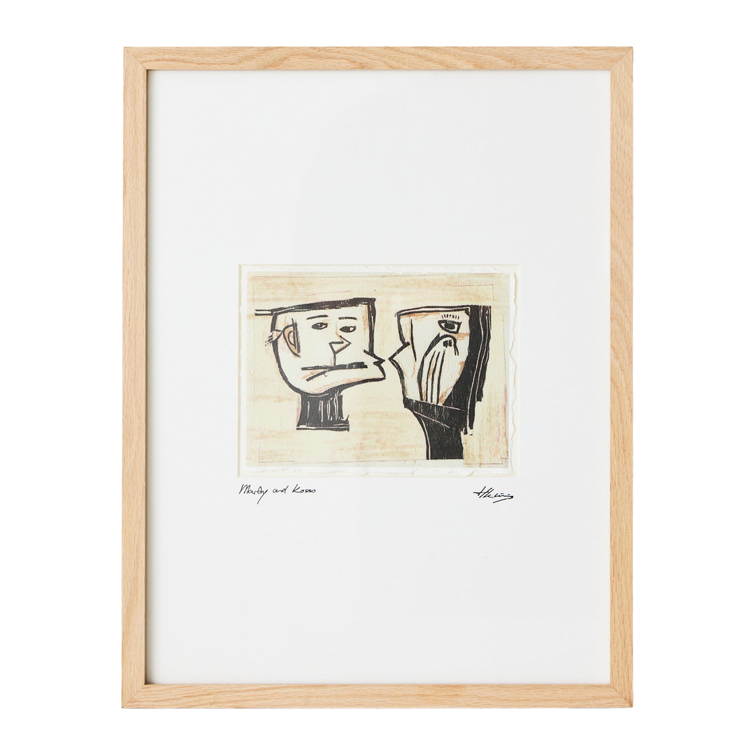 HKliving Framed Artwork Schilderij - Marty and Kosso