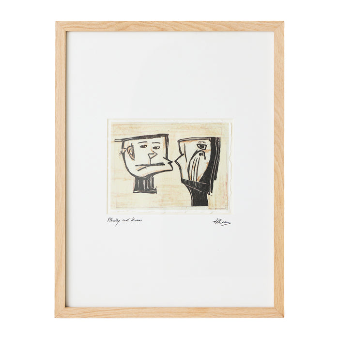 HKliving Framed Artwork Schilderij - Marty and Kosso