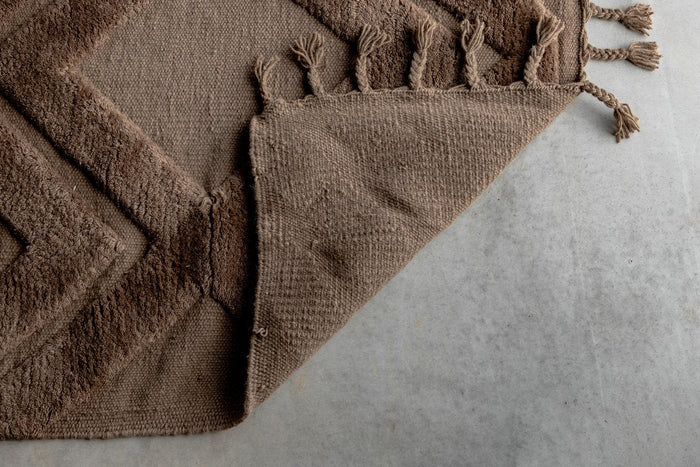 Rebellenclub Fino Vloerkleed - 400 x 300 cm - Bruin