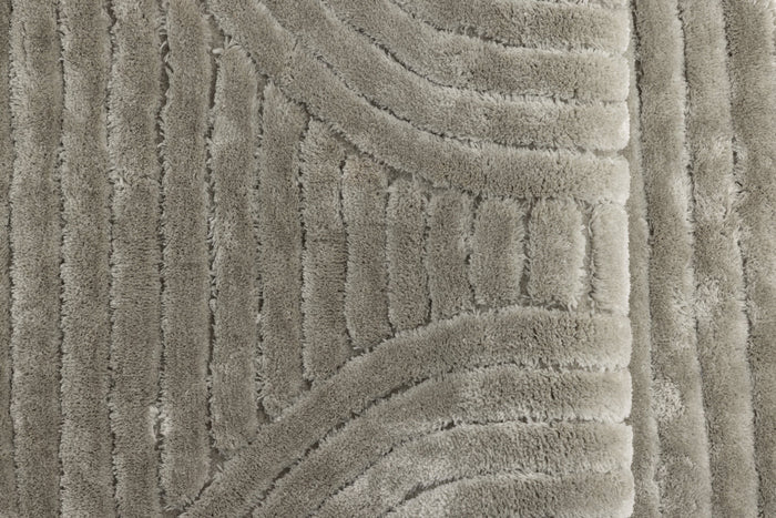 Rebellenclub Kaimana Vloerkleed Rond 200x200cm - Greige