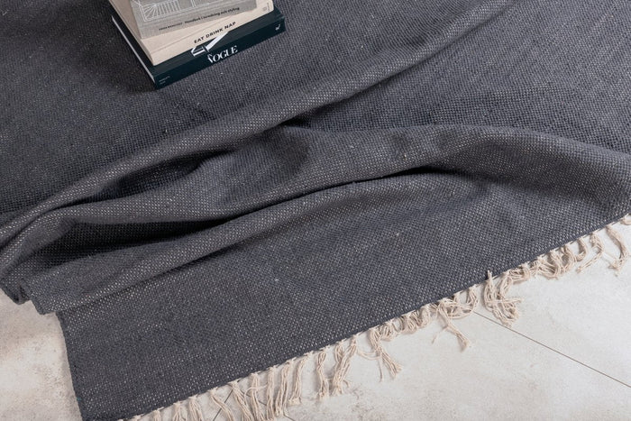 Rebellenclub Kiruna Vloerkleed - 240 x 170 cm - Donkergrijs