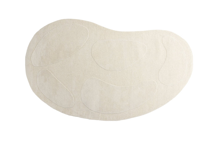 Rebellenclub Koa Vloerkleed Ovaal 290x175cm - Wit