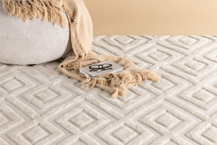 Rebellenclub Huria Vloerkleed 290x200cm - Wit