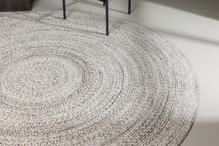 Rebellenclub Mahuta Vloerkleed Rond - 200x200cm - Beige|bruin