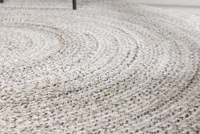 Rebellenclub Mahuta Vloerkleed Rond - 200x200cm - Beige|bruin