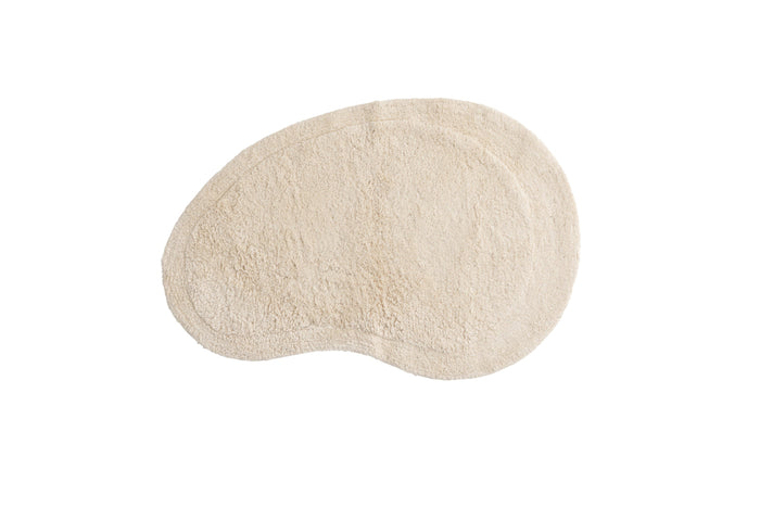 Rebellenclub Hemi Badmat Ovaal 60x85cm - Creme