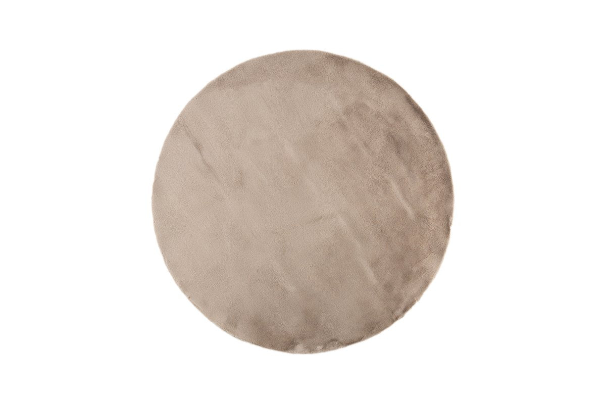 Rebellenclub Idda Vloerkleed Rond - Ø200 cm - Beige