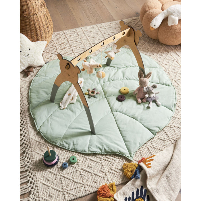 Beliani-EOLIA-Kinderspeelkleed-Lichtgroen-110 x 110 cm-Katoen