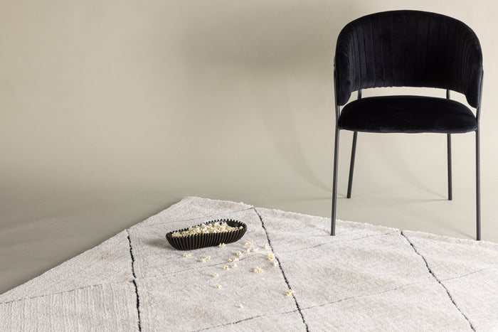 Rebellenclub Varkaus Vloerkleed 290x200cm - Zwart|wit