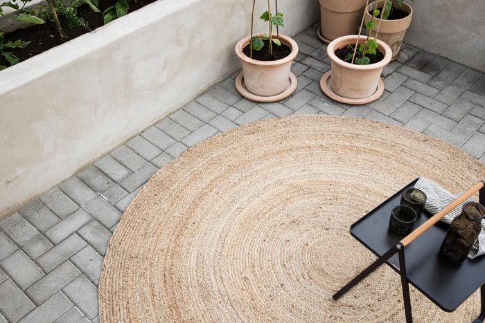 Rebellenclub Sanremo Vloerkleed - ø200cm - Naturel Jute
