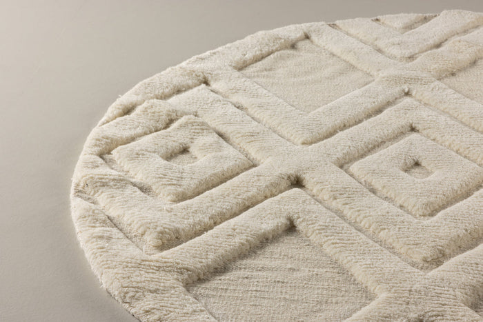 Rebellenclub Fino Vloerkleed - ø200cm - Beige