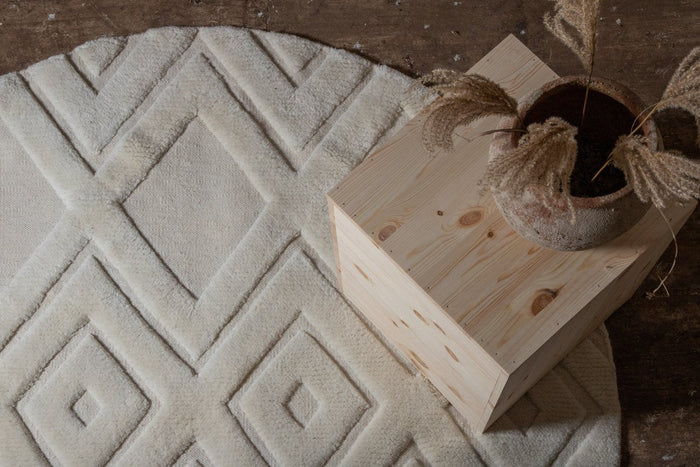 Rebellenclub Fino Vloerkleed - ø200cm - Beige