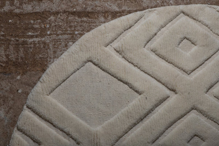 Rebellenclub Fino Vloerkleed - ø200cm - Beige